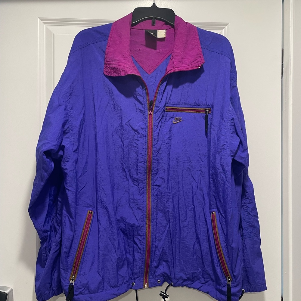 Vintage Nike Blue and Purple Windbreaker